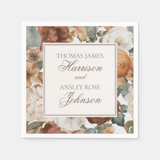 Serviette En Papier Espresso Martini Love Brewing Coffee Wedding (Devant)