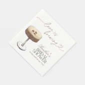 Serviette En Papier Espresso Martini Love Is Brewing Bridal Shower  (Coin)