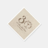 Serviette En Papier Espresso Tini Bit Ancien 30e anniversaire élégant (Coin)