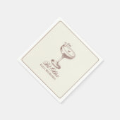 Serviette En Papier Espresso Tini Bit Anniversaire Élégant (Coin)