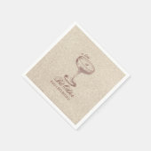Serviette En Papier Espresso Tini Bit Anniversaire Or Élégant (Coin)