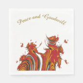 SERVIETTE EN PAPIER ESPRITS DE NOËL (Devant)