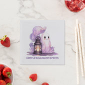 Serviette En Papier Esprits d'Halloween doux - Pastel Ghost (En situation)