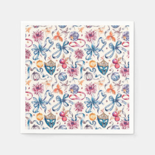 Serviette En Papier Esquisse d'aquarelle vintage motif avec luxe Vene