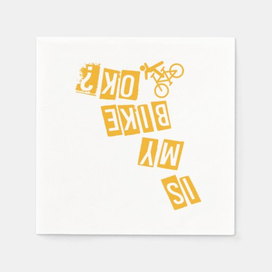 Serviette En Papier Est Mon Vélo Ok Cyclisme BMX MTB Vélo Cadeau (Devant)