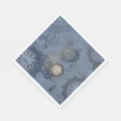 Serviette En Papier Estampac bleu vintage (Coin)