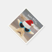 Serviette En Papier Éstarfish de Noël avec lunettes de soleil (Coin)