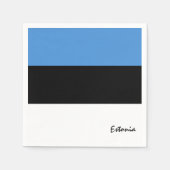 Serviette En Papier Estonie serviettes, drapeau estonien fête /fans de (Devant)