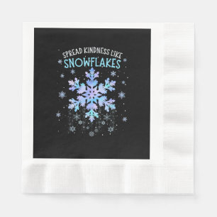 Serviette En Papier Étaler la gentillesse comme les flocons de neige E