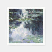 Serviette En Papier Étang Claude Monet avec nappes d'eau (Devant)