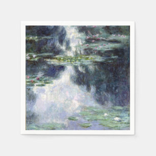Serviette En Papier Étang Claude Monet avec nappes d'eau