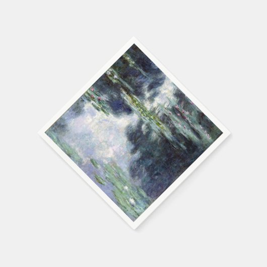 Serviette En Papier Étang Claude Monet avec nappes d'eau (Coin)