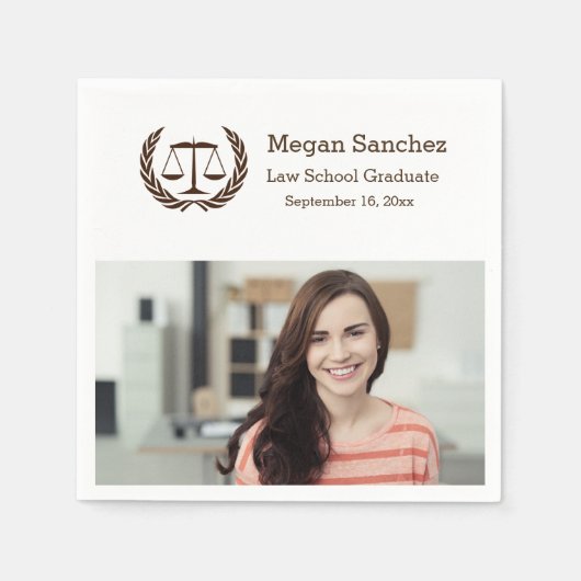 Serviette En Papier Étapes classiques de la justice Droit Diplôme de l (Devant)