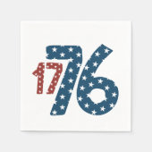 Serviette En Papier États-Unis 1776 Fête de l'Indépendance Papier Napk (Devant)