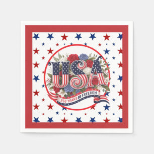 Serviette En Papier États-Unis 250 ans de liberté