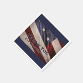 Serviette En Papier États-Unis Anciens combattants patriotique drapeau (Coin)