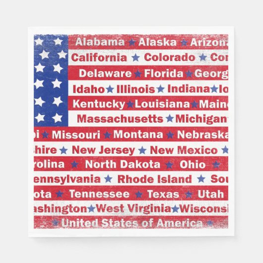 Serviette En Papier États-Unis D'Amérique (Devant)