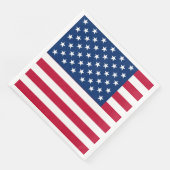 Serviette En Papier États-Unis Drapeau américain étoiles et rayures (Coin)