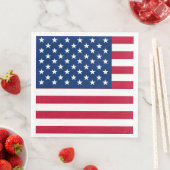 Serviette En Papier États-Unis Drapeau américain étoiles et rayures (En situation)