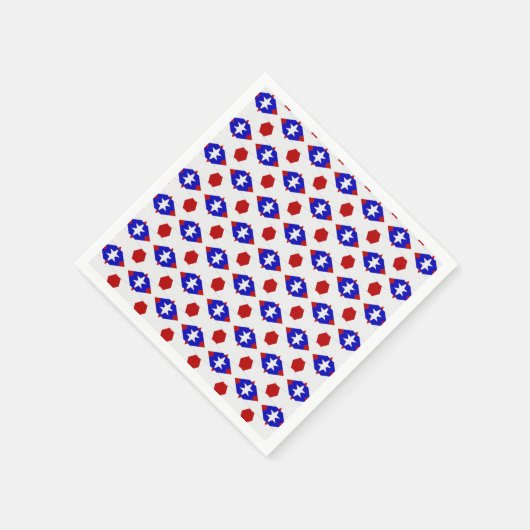Serviette En Papier États-Unis Drapeau Teabag Plier s1-PAPER NAPKINS (Coin)