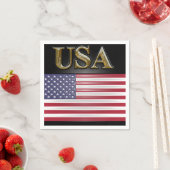 SERVIETTE EN PAPIER ÉTATS-UNIS OR (En situation)