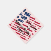 Serviette En Papier États-Unis Patriotique Américain Drapeau Tiles Cal (Coin)