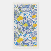 Serviette En Papier Été ,agrumes,boho ,bohémien, Méditerranée florale (Devant)