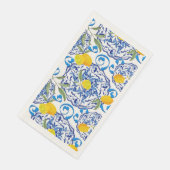 Serviette En Papier Été ,agrumes,boho ,bohémien, Méditerranée florale (Coin)