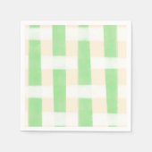 Serviette En Papier Été carreau vert (Devant)