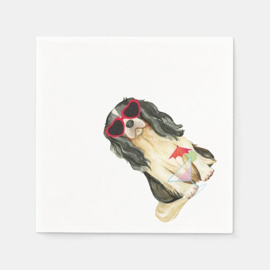 Serviette En Papier Été Cavalier (Devant)