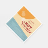 Serviette En Papier Été chaud (Coin)