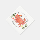 Serviette En Papier Été crabe bouillir maison de fête (Coin)