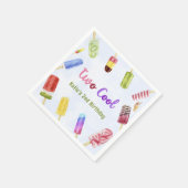 Serviette En Papier Été Deux Cool Popsicle 2e Anniversaire serviettes (Coin)