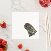 Serviette En Papier Été Napkins de Terre-Neuve (En situation)