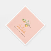 Serviette En Papier Été Orange Citrus Clementine Baby shower (Coin)