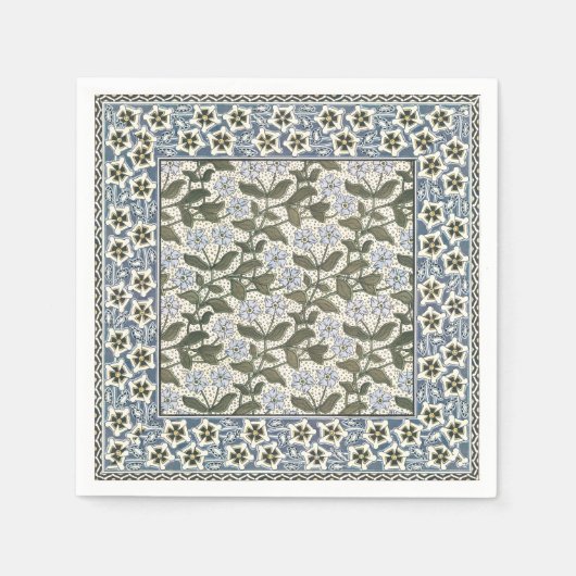 Serviette En Papier Été Périwinkel Fleur Plutôt Élégant Floral (Devant)