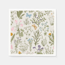 Été Printemps Floral Fleurs sauvages et Herbe