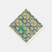 Serviette En Papier Été, Sicile oranges méditerranéennes majolica (Coin)