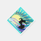 Serviette En Papier Été Surf Fun Thunder_Cove (Coin)