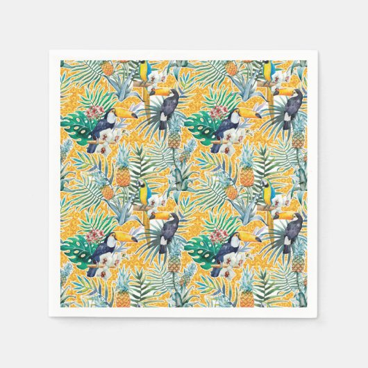 Serviette En Papier Été tropical (Devant)