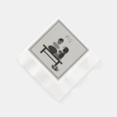 Serviette En Papier Eternal Stone couple Boho mariage (Coin)