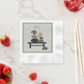 Serviette En Papier Eternal Stone couple Boho mariage (En situation)