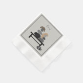 Serviette En Papier Eternal Stone couple Boho mariage (Coin)