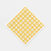 Serviette En Papier Éternel En vichy jaune (Coin)