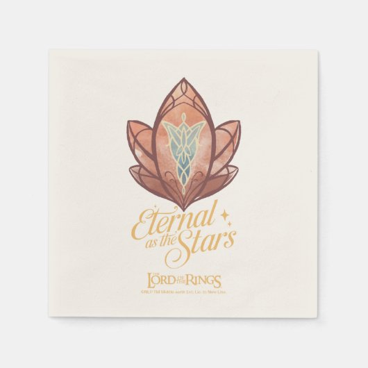 Serviette En Papier Éternelle comme l'Étoile du Soir Graphique (Devant)