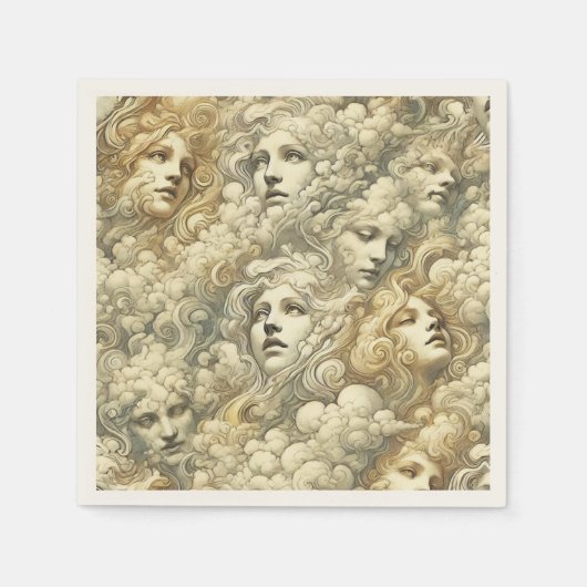 Serviette En Papier Ethereal Drift - Gothique victorien (Devant)