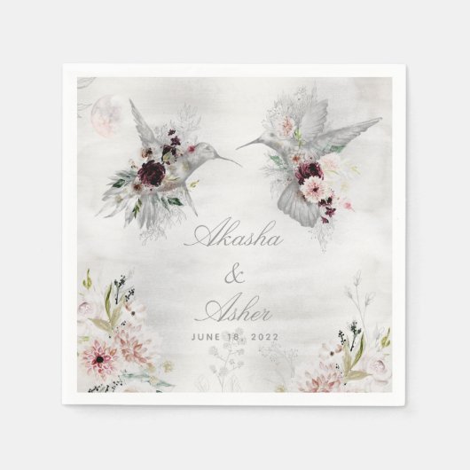 Serviette En Papier Ethereal Love Mariage Cocktail Cocktail Napkins (Devant)