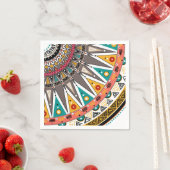 Serviette En Papier Ethnic (En situation)