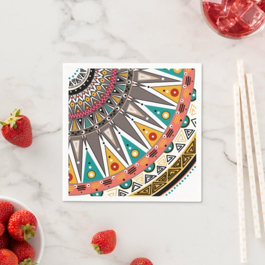 Serviette En Papier Ethnic (En situation)