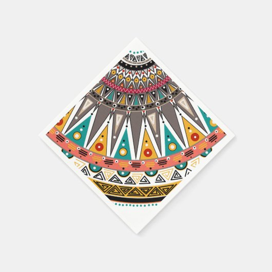 Serviette En Papier Ethnic (Coin)